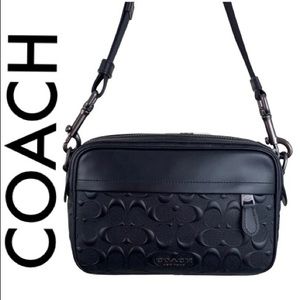COACH BLACK LEATHER CROSSBODY BAG